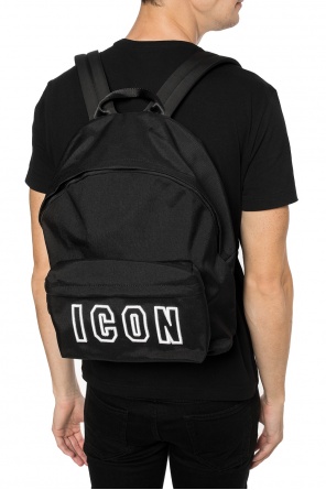 Backpack with an embroidered 'icon' inscription, zdjęcie 2 Backpack with an embroidered 'icon' inscription od Dsquared2